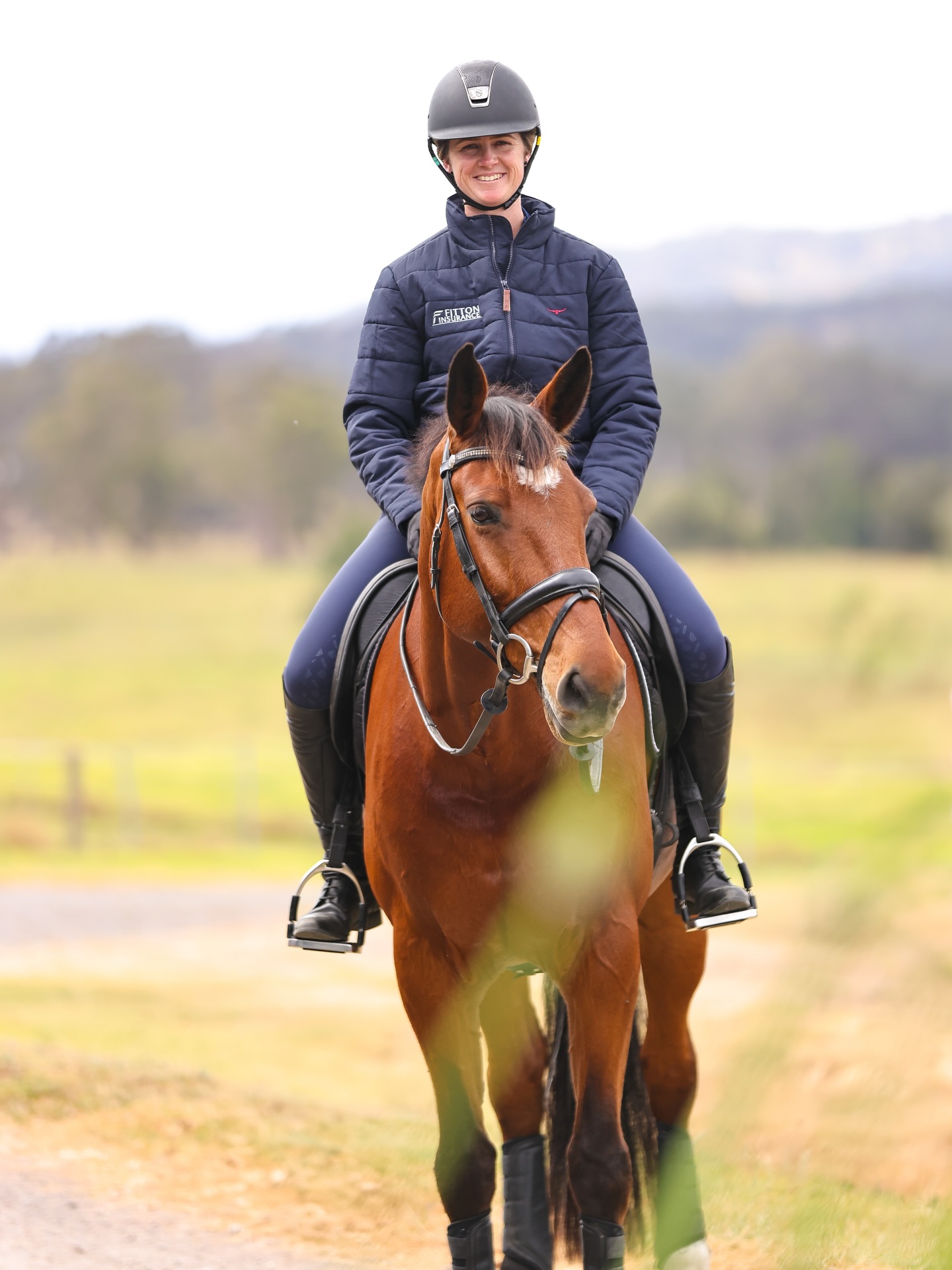 Hazel Shannon riding at home in the Hunter Valley